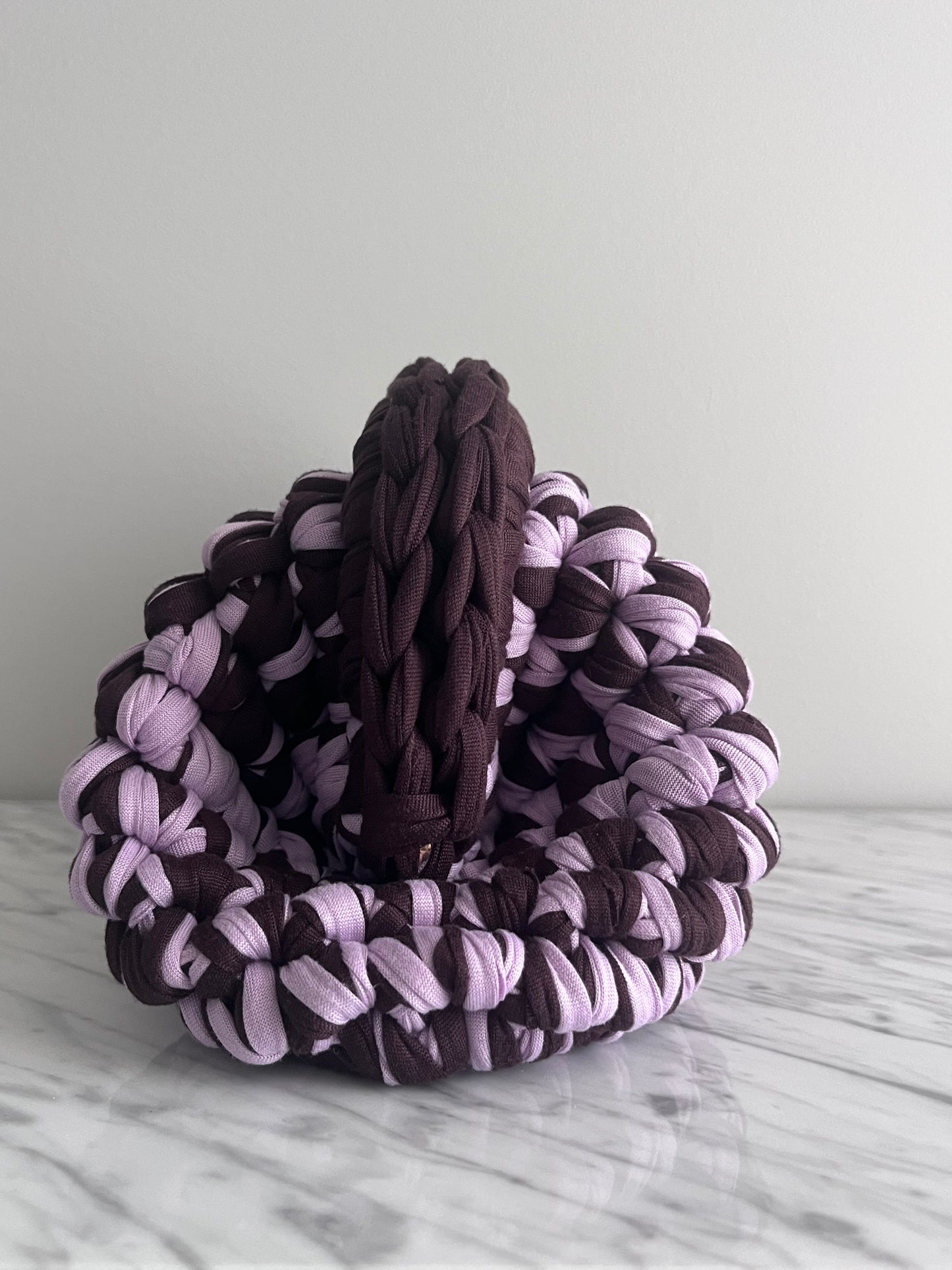 CLUTCH BAG BROWN-LILAC