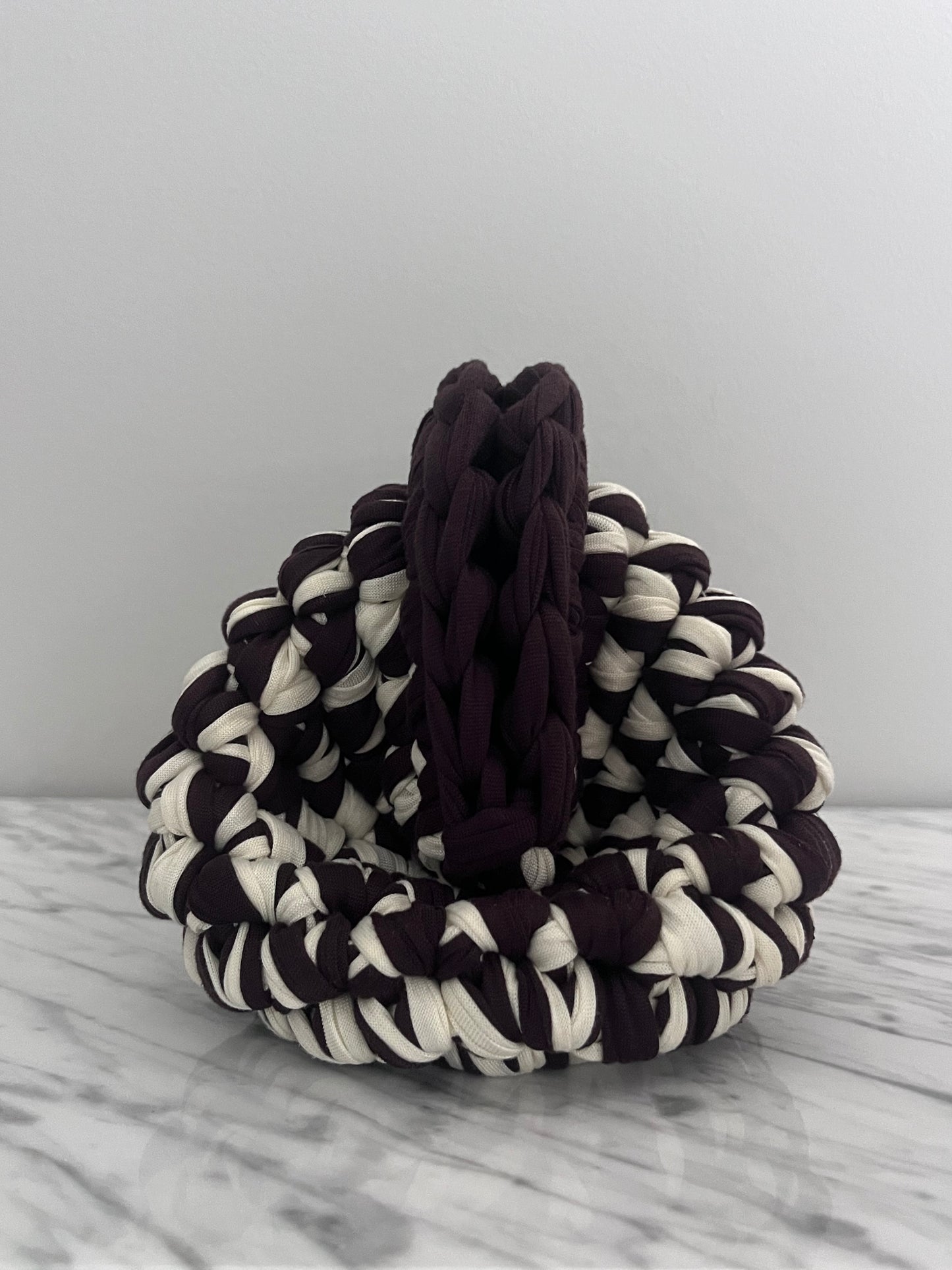 CLUTCH BAG BROWN-CREAM