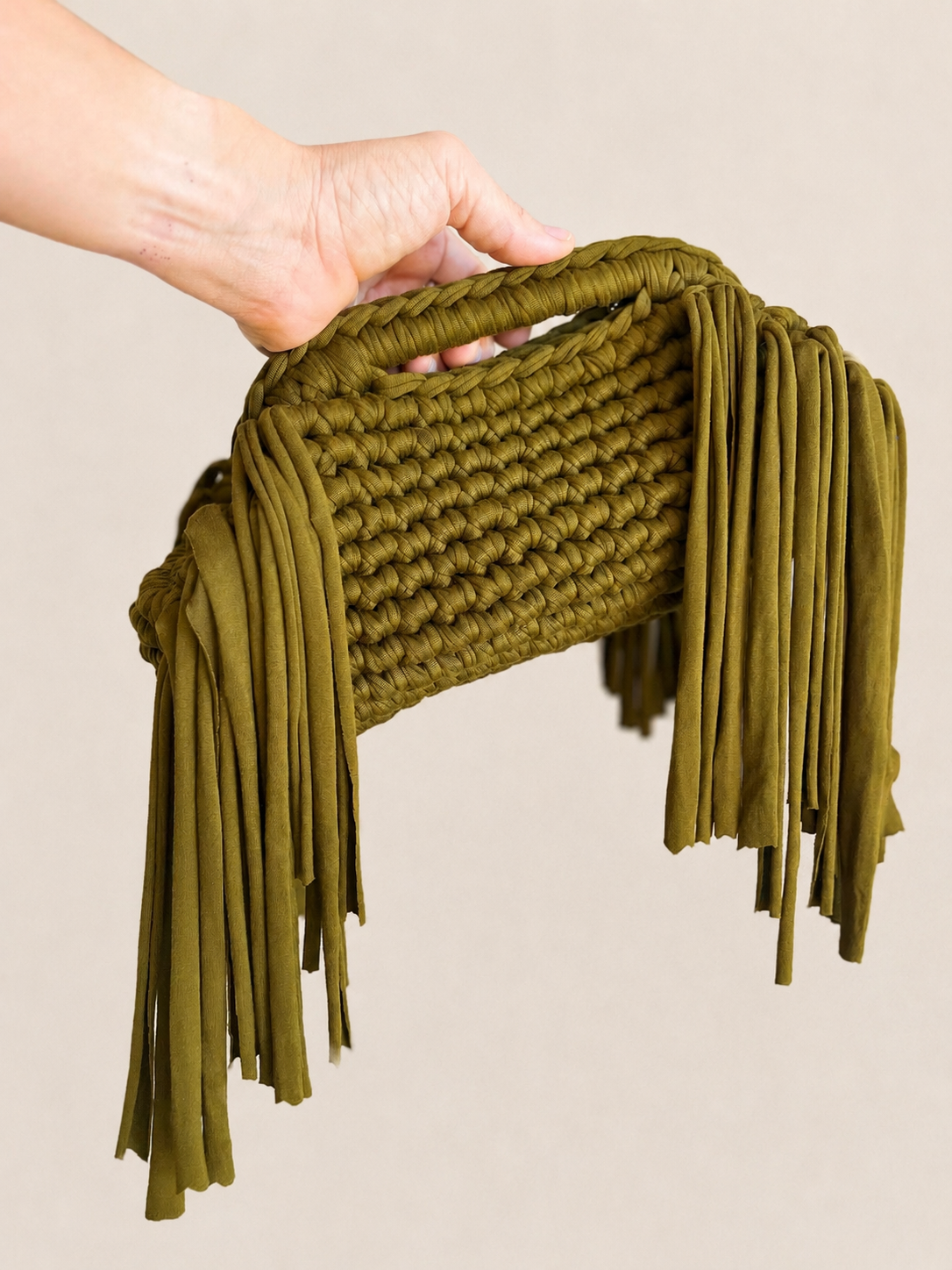 The Iconic Fringe Crochet Clutch Bag -  Made to Order
