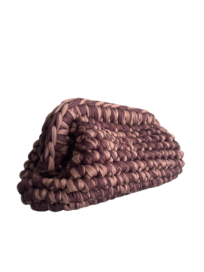 CLUTCH BAG BROWN- CAMEL