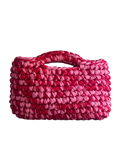 BASKET BAG RED-PINK